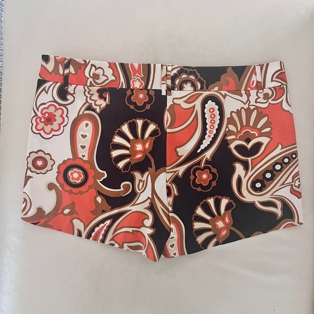 NWT J. Crew Boho Groovy Graphic Paisley Floral Print Shorts SIZE 6